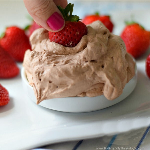 homemade chocolate whipped cream