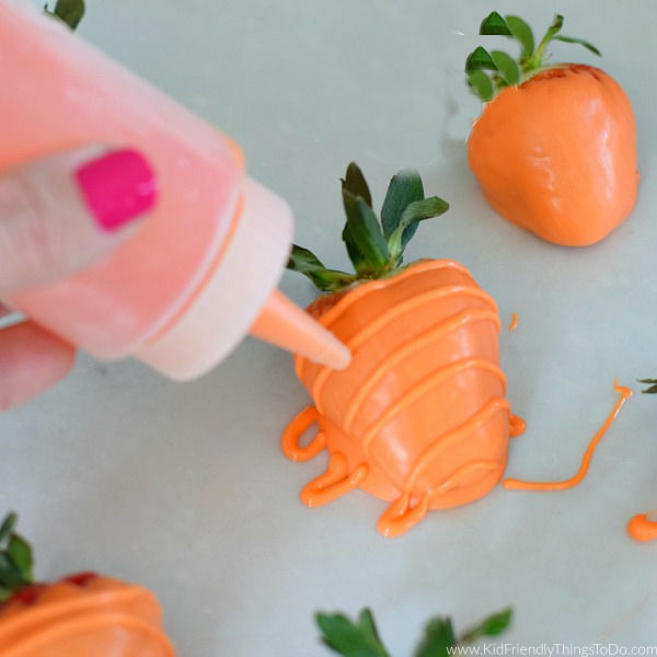 carrot strawberries for Easter