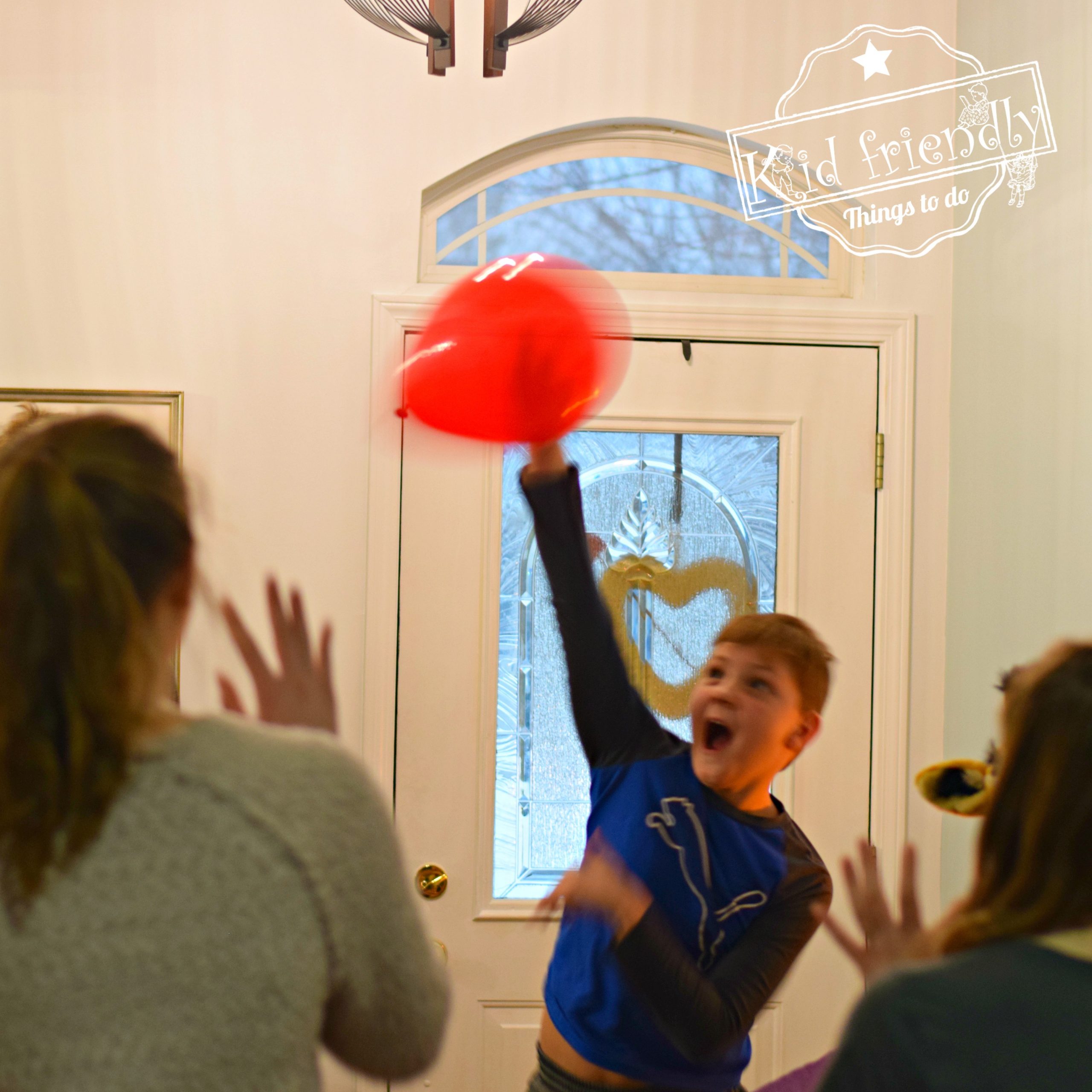 balloon volleyball at home