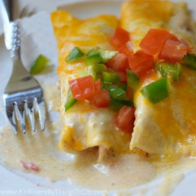 chicken enchiladas with sour cream sauce