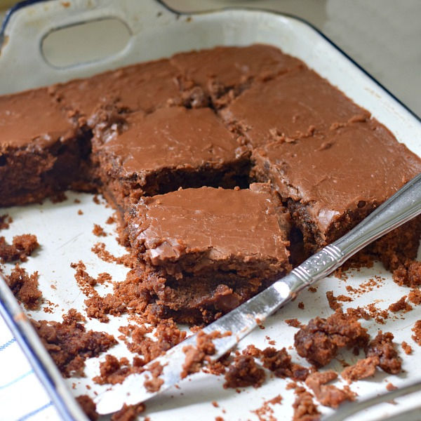 homemade chocolate coca-cola cake