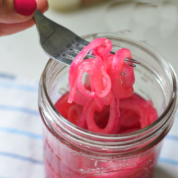 pickled red onions