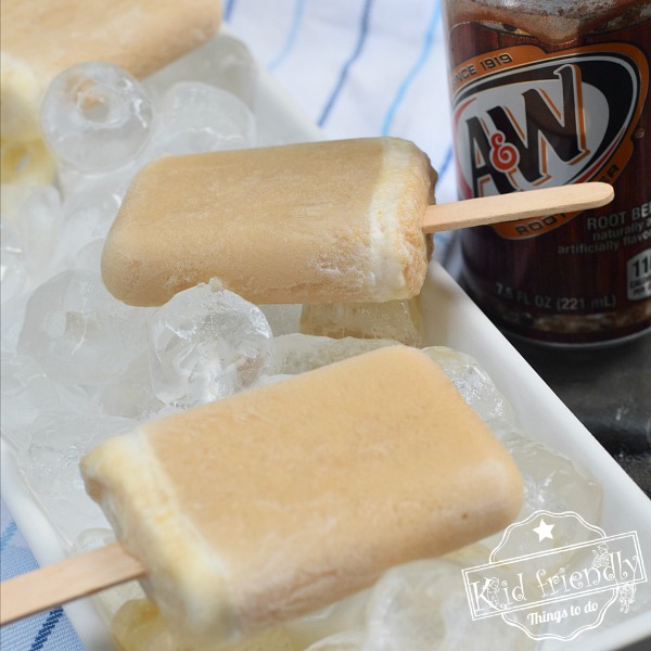 root beer float popsicles