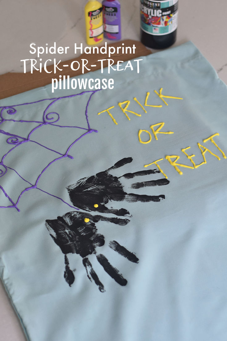 DIY trick-or-treat pillowcase bag