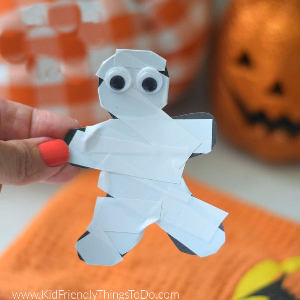 Mummy craft for Halloween