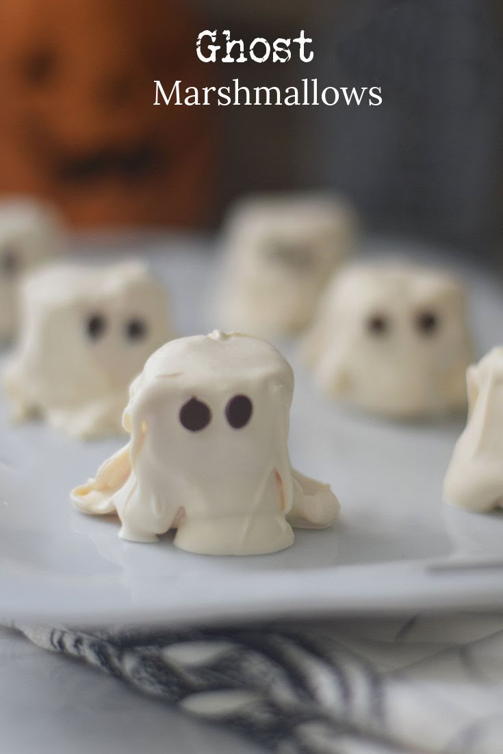 ghost marshmallow Halloween snack