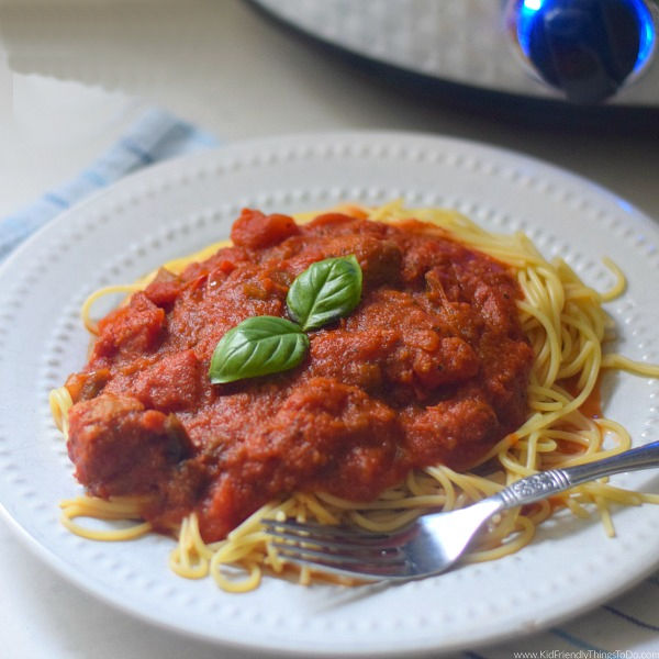 slow cooker spaghetti sauce