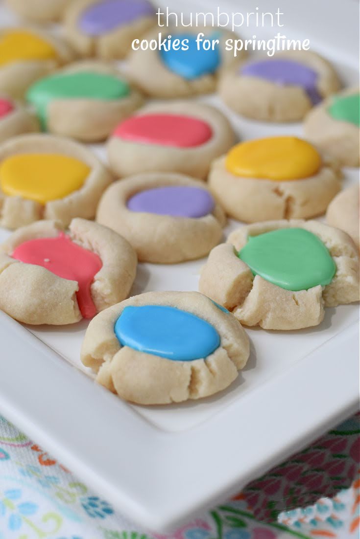 thumbprint cookies for spring