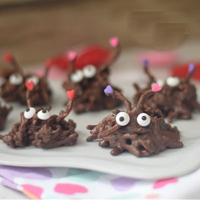 Valentine's Day haystack cookies