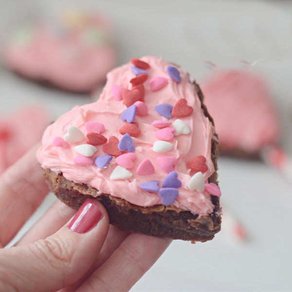 heart shaped brownies