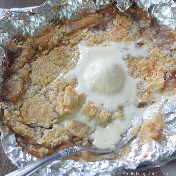 campfire apple crisp