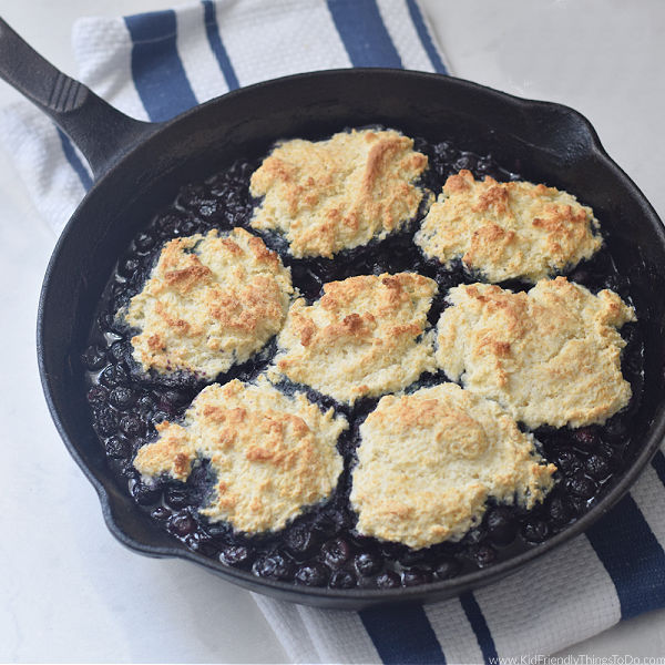 blueberry slump cobbler for summer