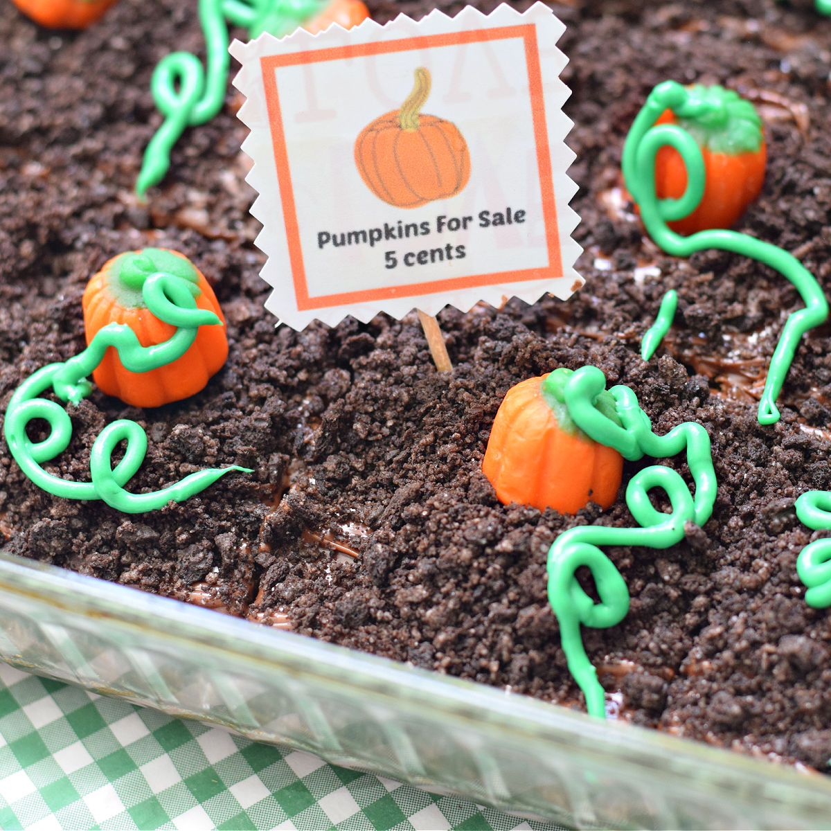 pumpkin patch brownies