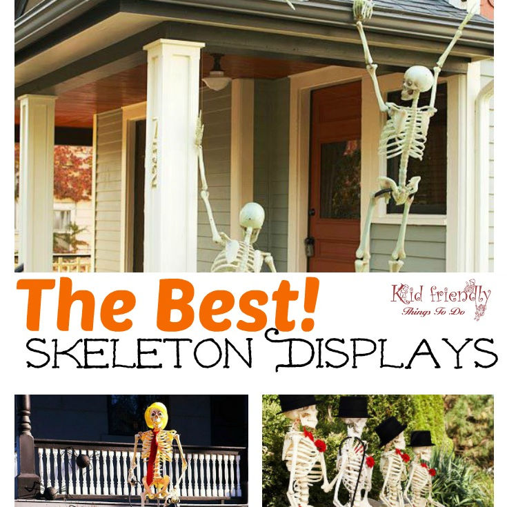 skeleton yard decorations for Halloween