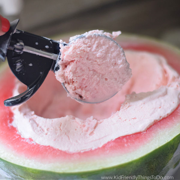 Homemade Watermelon Ice Cream {Three Ingredients}