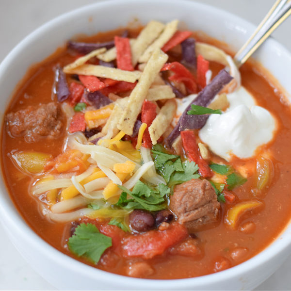 Slow Cooker Beef Fajita Soup