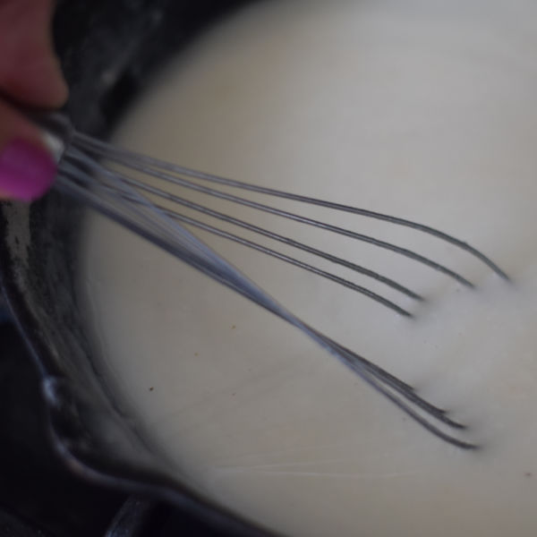 whisking gravy