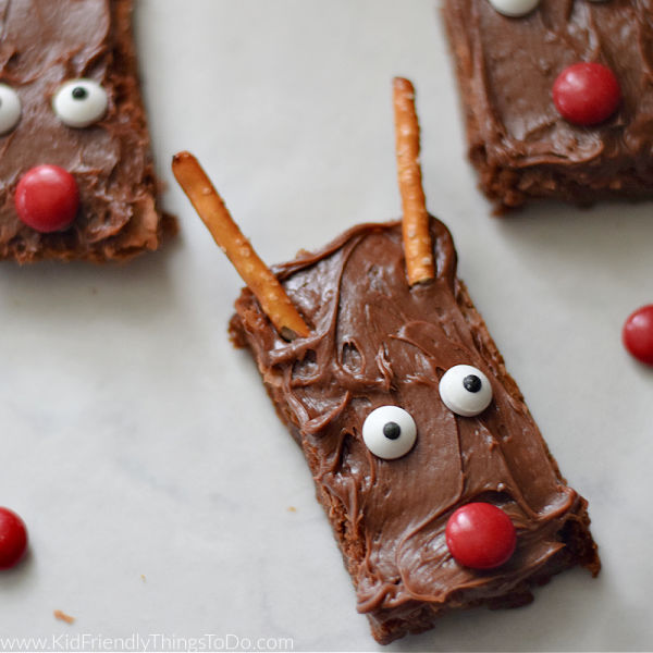 Easy to Make Rudolph Brownies