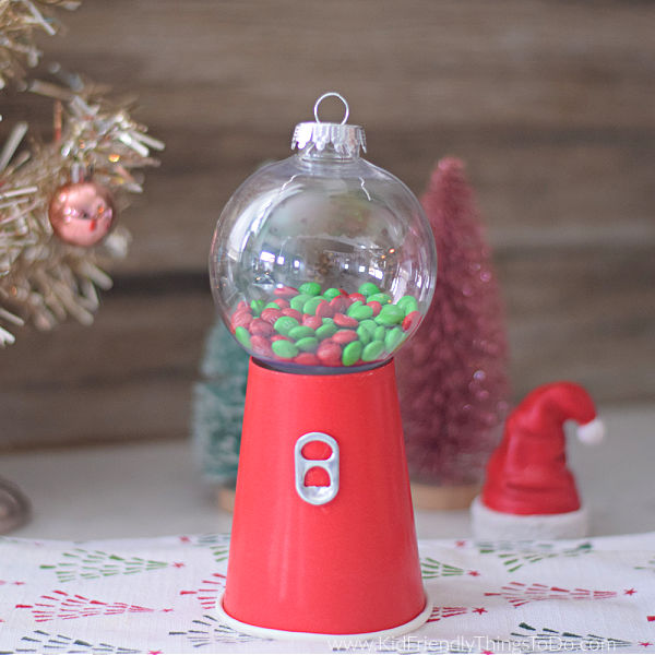 Christmas gumball machine craft