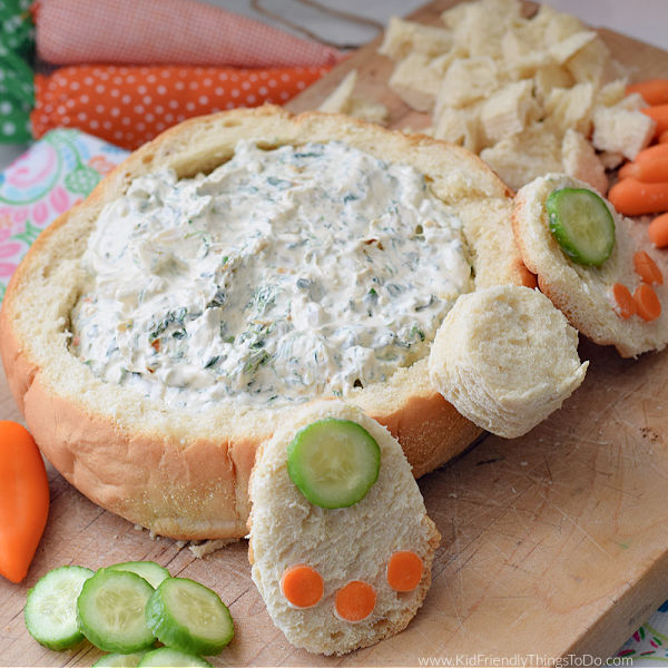 bunny butt spinach dip