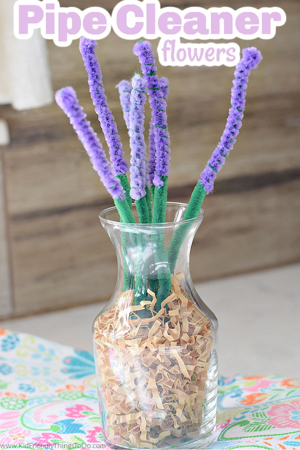 pipe cleaner flowers easy 