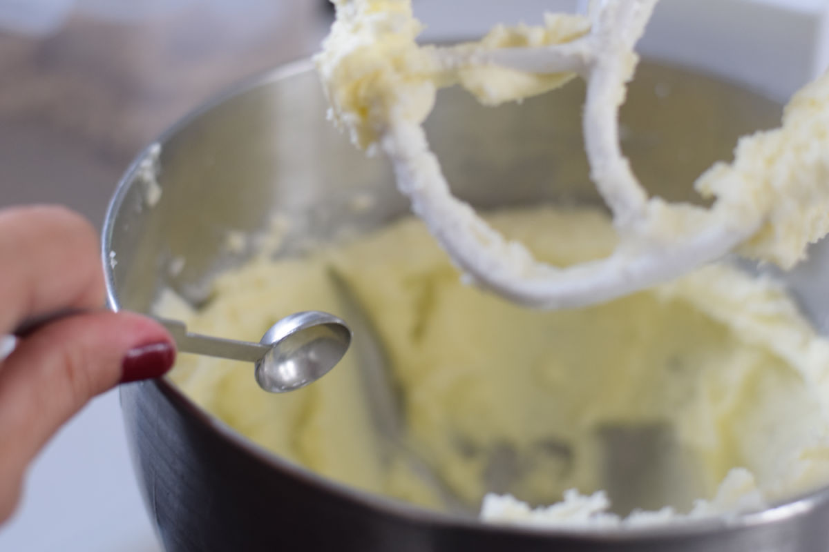 making sugar cookies 