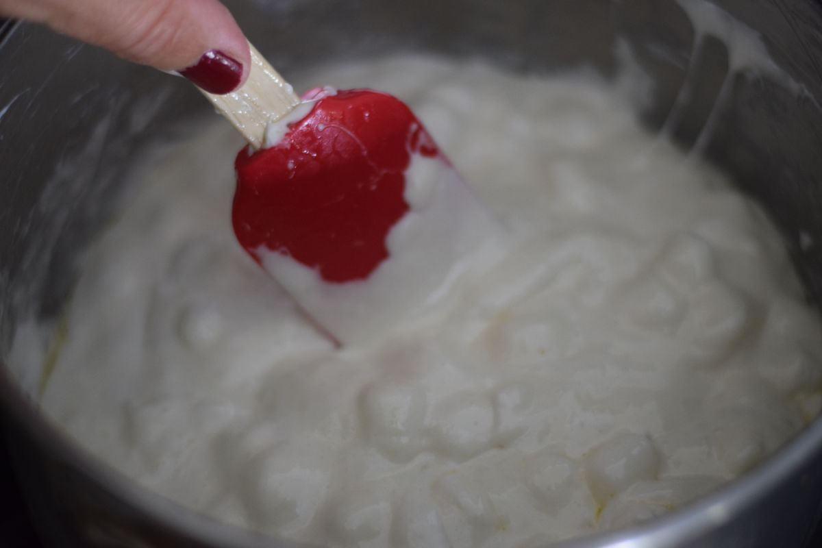 making rice krispies treats 