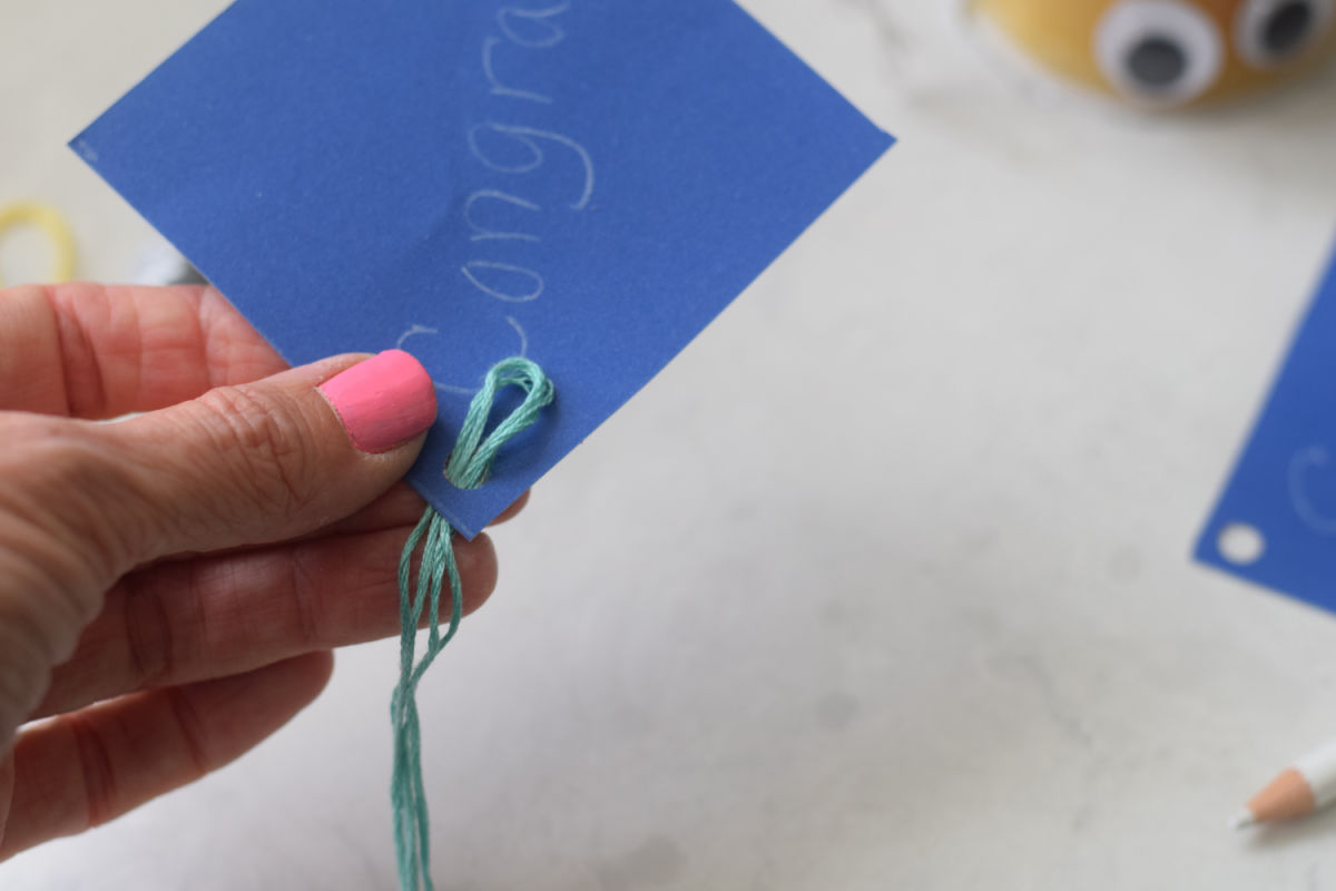 making paper graduation caps 