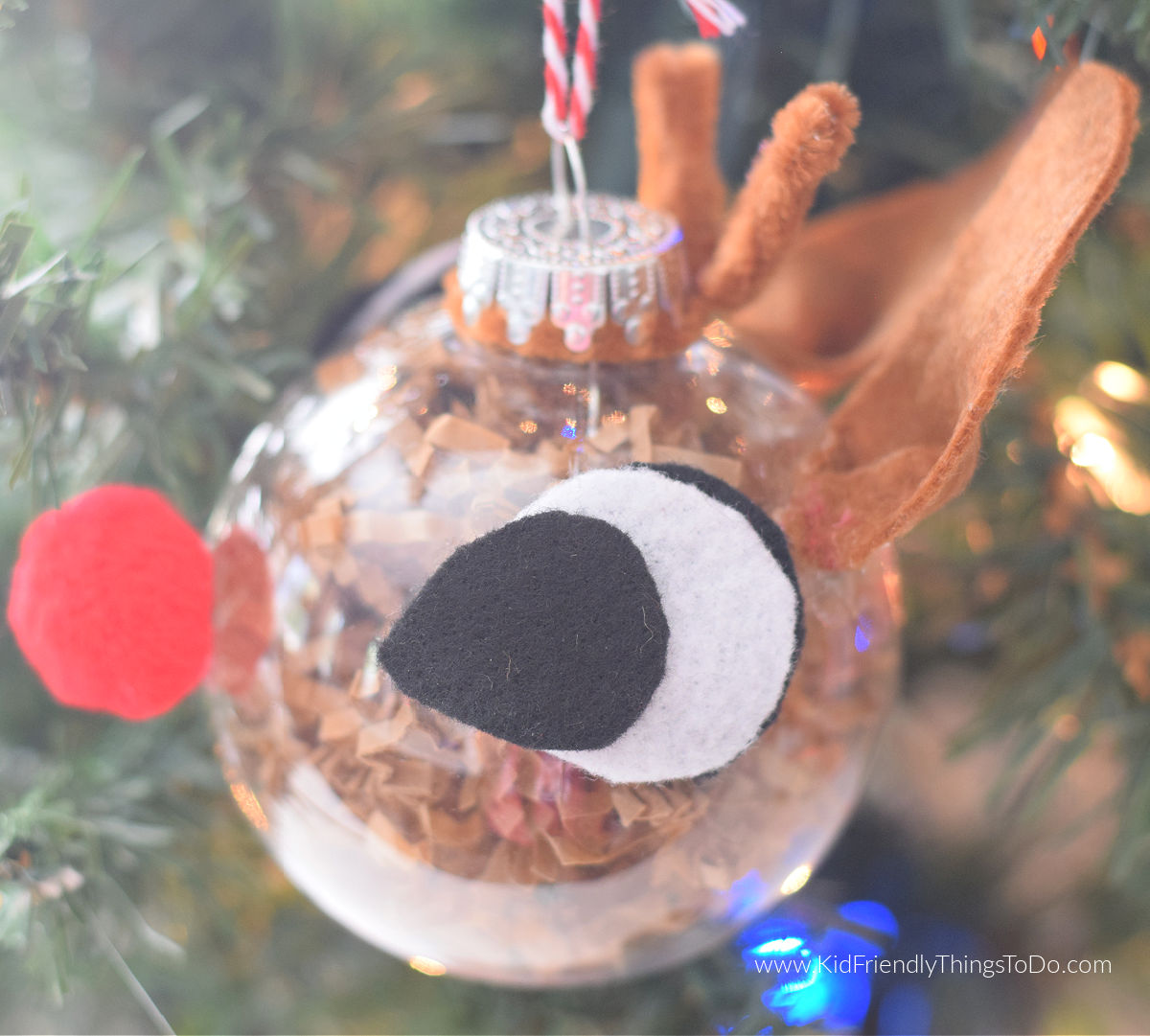 DIY Rudolph Ornament to make