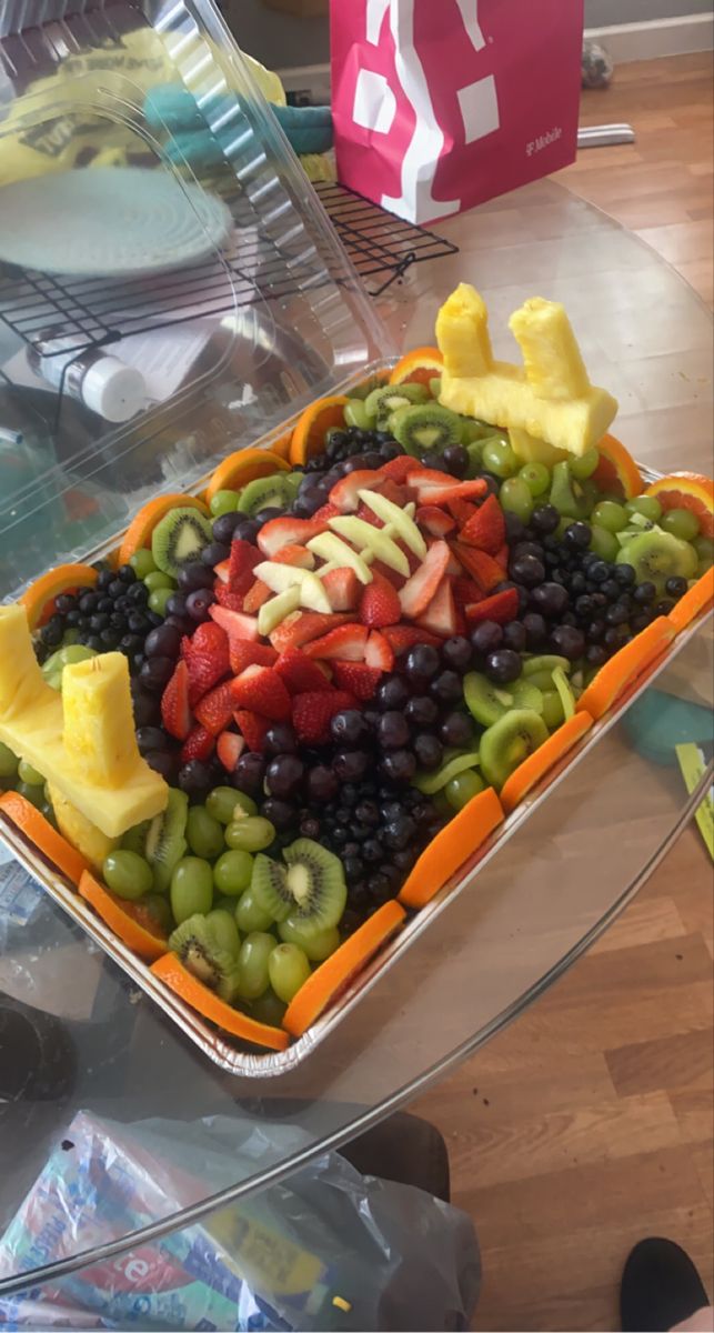 football fruit tray